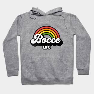 Groovy Rainbow Bocce Life Hoodie